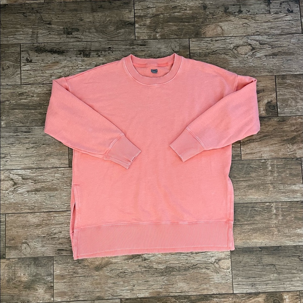 Aerie neon peach sweatshirt SMALL